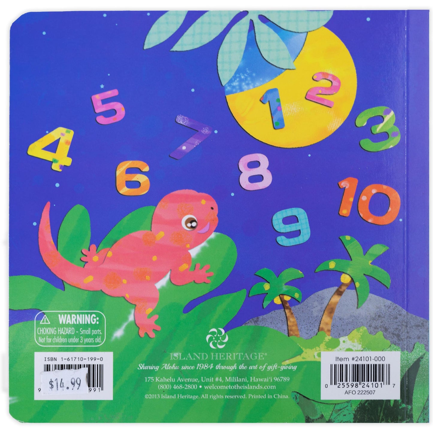 "Keiki (Child) Counting 1-2-3" Children's Book